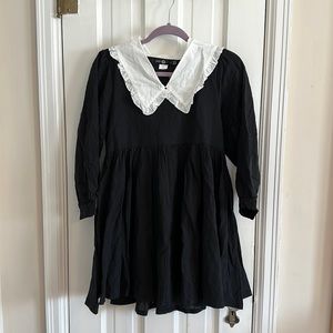 New With Tags Dolls Kill Black and White Collared Dress